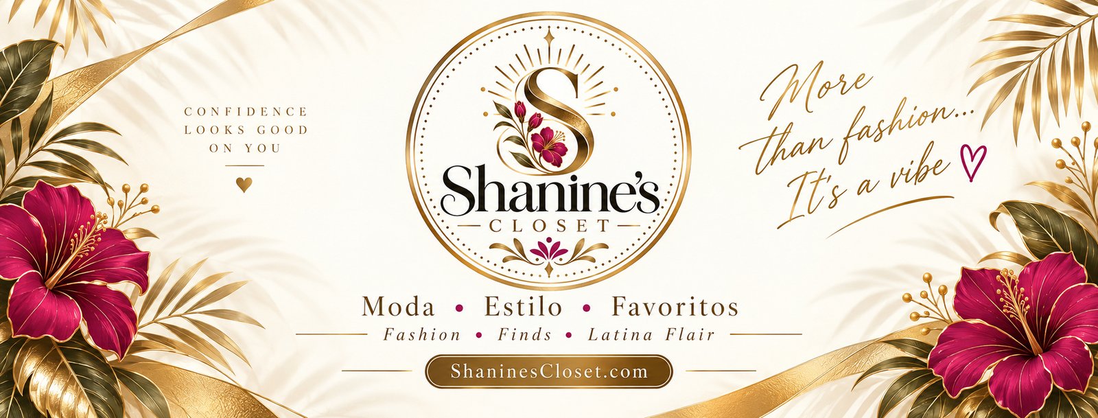 Shanine’s Closet. Confidence looks good on you. More than fashion, it’s a vibe. Fashion, finds, Latina flair.